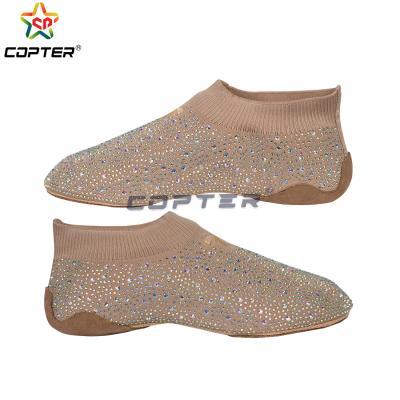 Copter Factory Custom Rhinestones Knitfly Breathable Dance Shoes